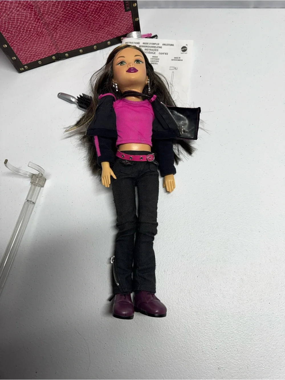 Mattel Teen Trends Kianna Doll with accessories, stand, case